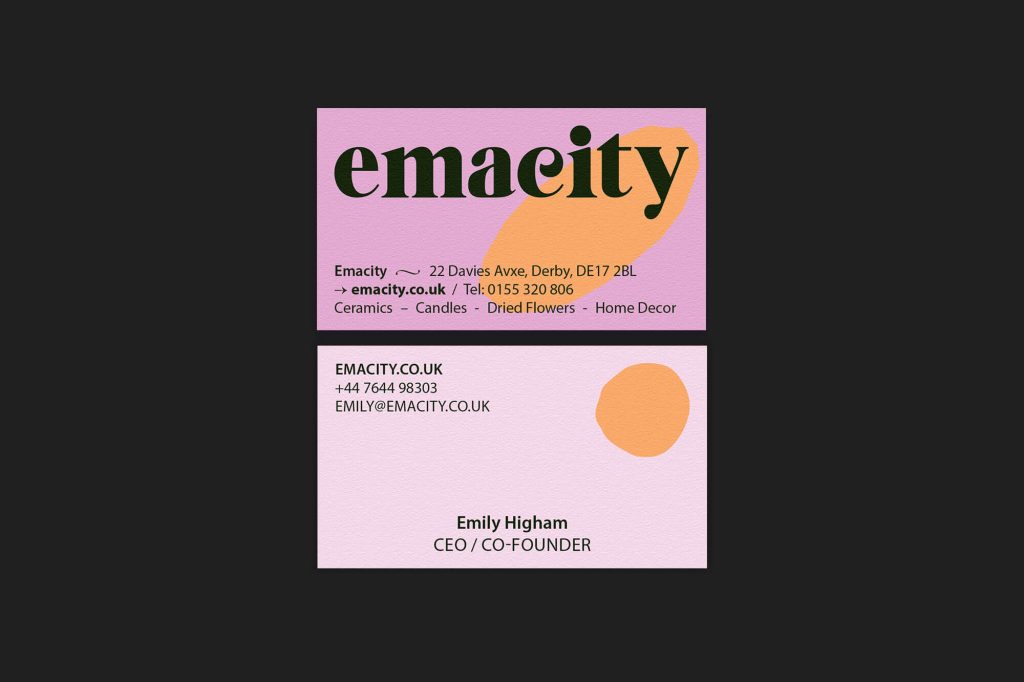 Draws on colours to embrace the environmental commitment, the vibrant identity for the little shop Emacity