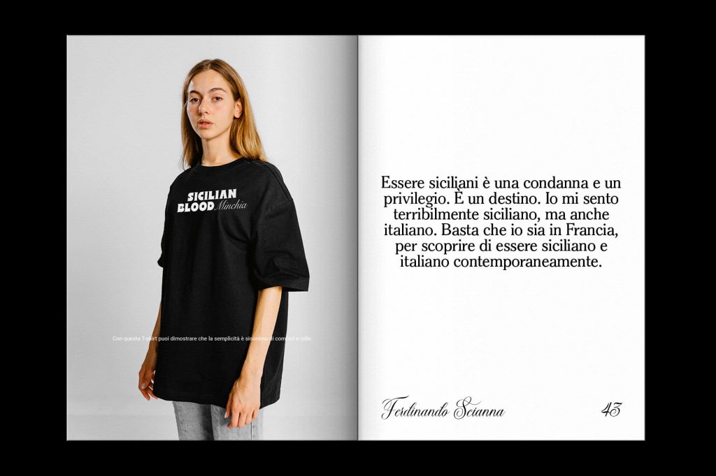 A focus on the relationship between youth and Sicilian culture with a modern and distinctive identity for streetwear clothing brand Minchia